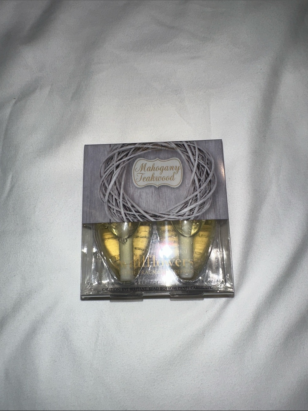 Mahogany Teakwood Wallflowers Refill Pair - Gold